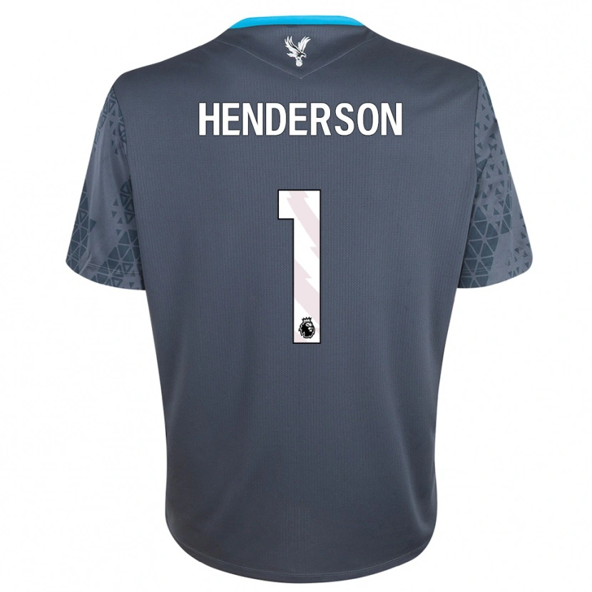 Danxen Femme Dean Henderson #1 Maillot de Gardien Gris Foncé Blanc 2025/26 T-shirt