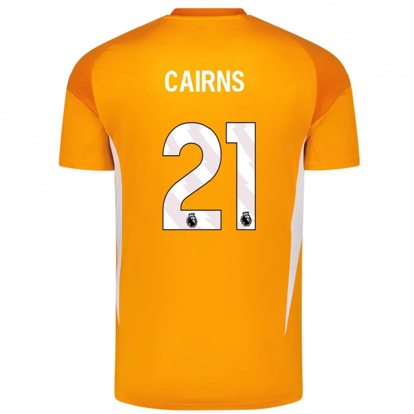 Danxen Femme Alex Cairns #21 Maillot de Gardien Orange Blanc 2025/26 T-shirt