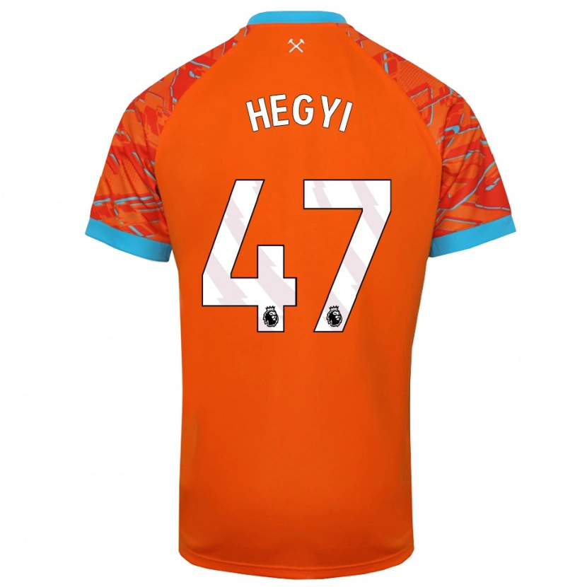 Danxen Femme Krisztián Hegyi #47 Maillot de Gardien Orange Blanc 2025/26 T-shirt