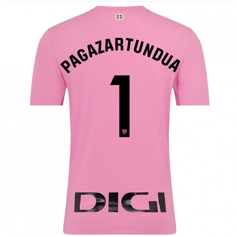 Danxen Femme Iker Pagazartundua #1 Maillot de Gardien Rose Noir 2025/26 T-shirt