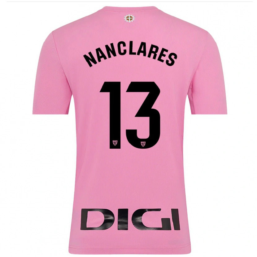 Danxen Femme Adriana Nanclares Romero #13 Maillot de Gardien Rose Noir 2025/26 T-shirt