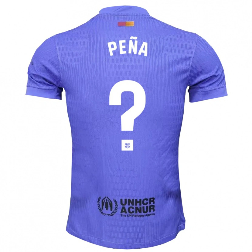 Danxen Femme Pablo Peña #0 Maillot de Gardien Bleu Noir 2025/26 T-shirt