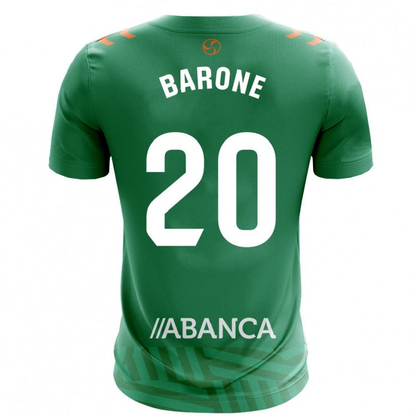 Danxen Femme Caio Barone #20 Maillot de Gardien Vert Blanc 2025/26 T-shirt