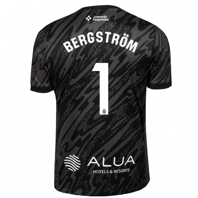 Danxen Femme Lucas Bergström #1 Maillot de Gardien Gris Foncé Noir 2025/26 T-shirt