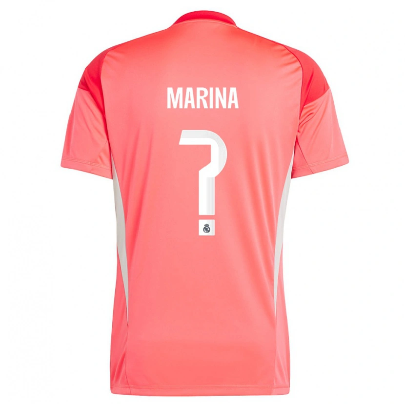 Danxen Femme Nacho Marina #0 Maillot de Gardien Orange Rouge Blanc 2025/26 T-shirt