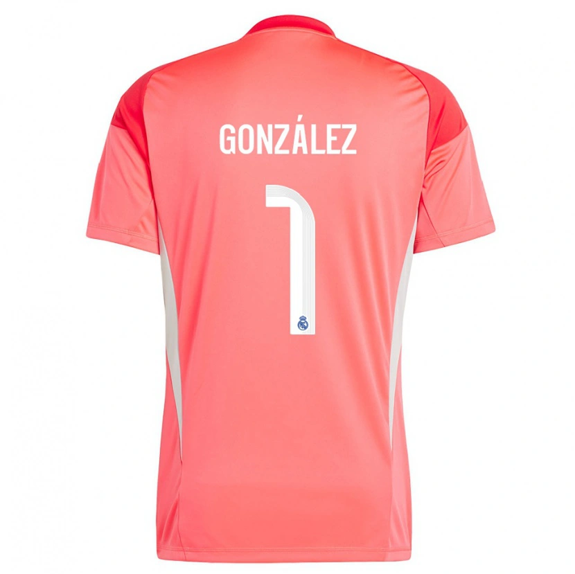 Danxen Femme Álvaro González #1 Maillot de Gardien Orange Rouge Blanc 2025/26 T-shirt