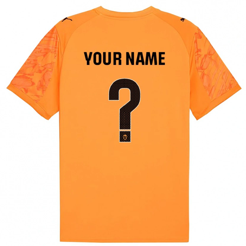 Danxen Femme Valencia Maillot de Gardien Orange Noir 2025/26 T-shirt