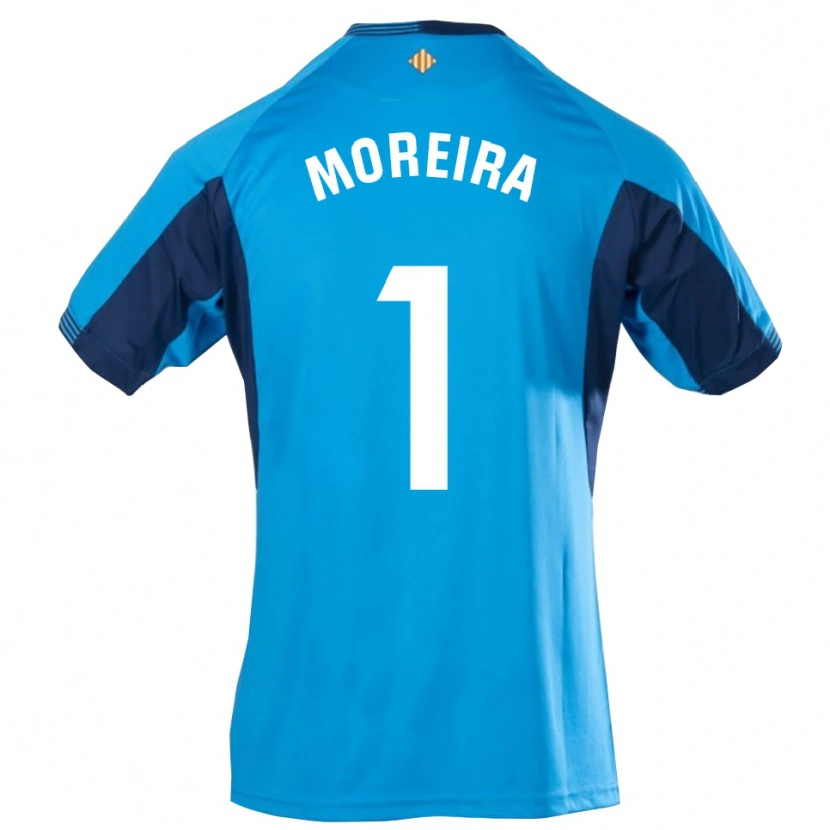 Danxen Femme Yago Moreira #1 Maillot de Gardien Bleu Blanc 2025/26 T-shirt