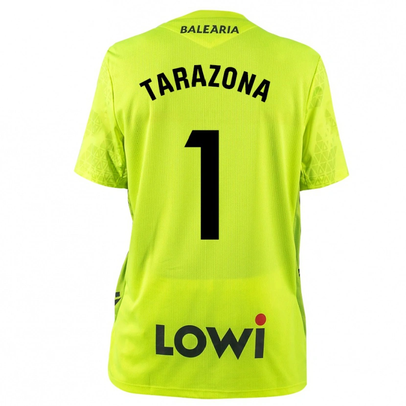 Danxen Femme Andrea Tarazona #1 Maillot de Gardien Vert Fluo Noir 2025/26 T-shirt