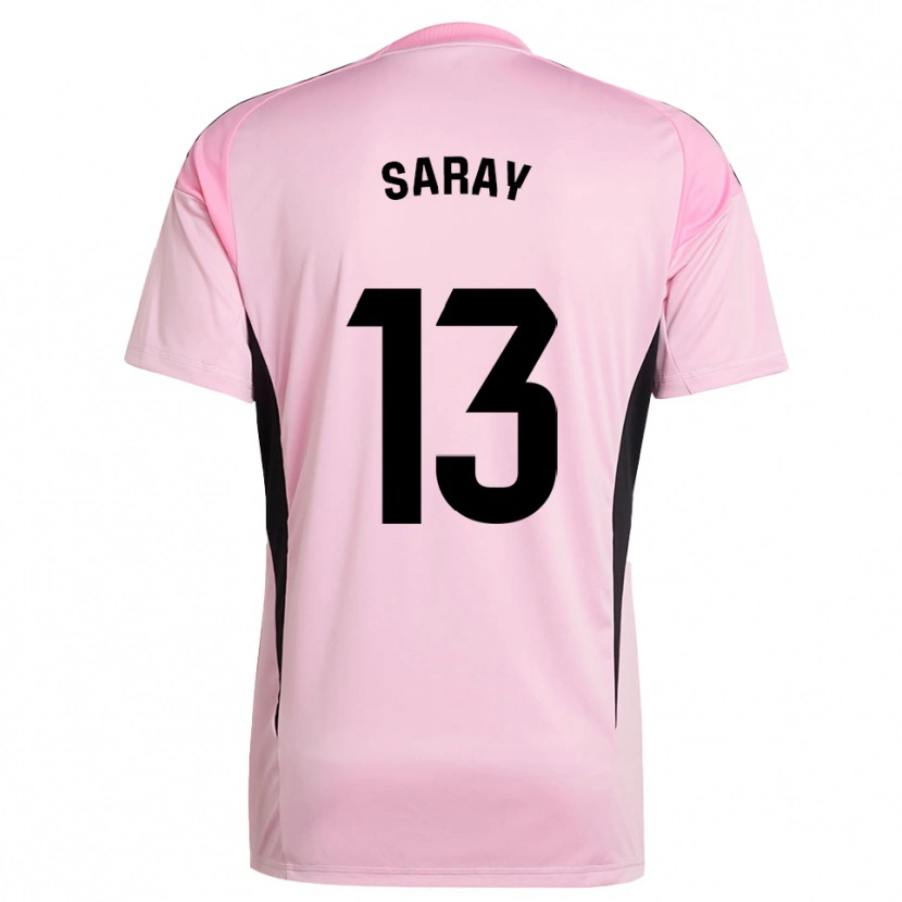 Danxen Femme Saray Vázquez Alonso #13 Maillot de Gardien Rose Noir 2025/26 T-shirt