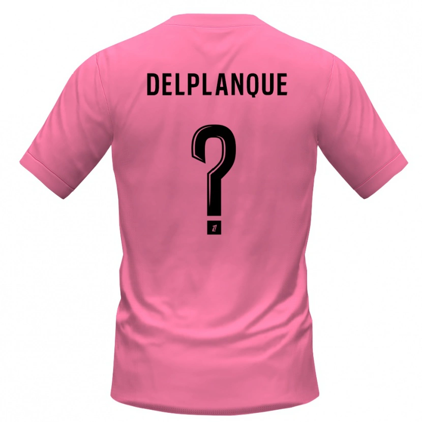 Danxen Femme Gaël Delplanque #0 Maillot de Gardien Rose Noir 2025/26 T-shirt