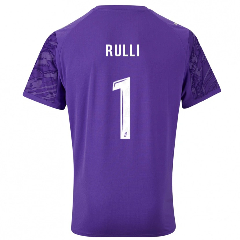 Danxen Femme Gerónimo Rulli #1 Maillot de Gardien Violet Blanc 2025/26 T-shirt
