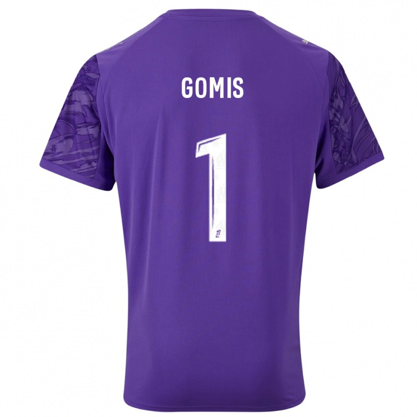 Danxen Femme Ibrahim Gomis #1 Maillot de Gardien Violet Blanc 2025/26 T-shirt