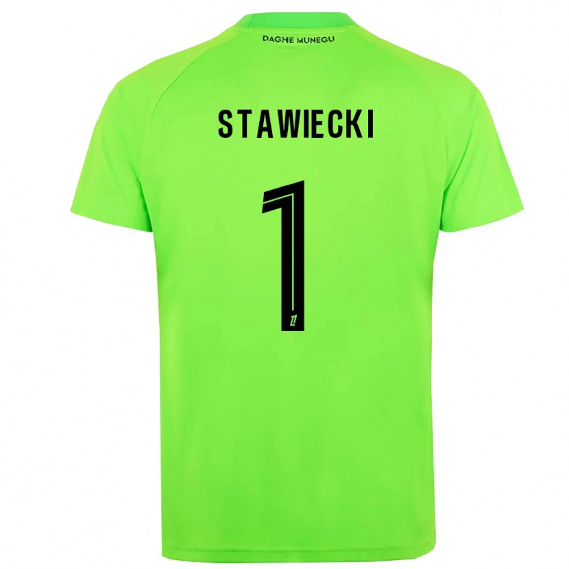 Danxen Femme Jules Stawiecki #1 Maillot de Gardien Vert Noir 2025/26 T-shirt