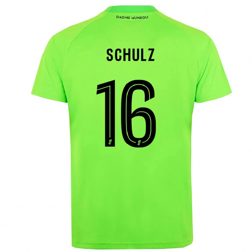 Danxen Femme Ethan Schulz #16 Maillot de Gardien Vert Noir 2025/26 T-shirt