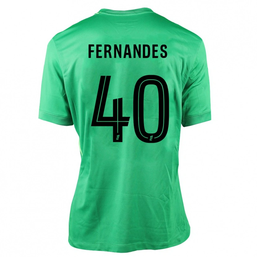 Danxen Femme Alyssa Fernandes #40 Maillot de Gardien Vert Noir 2025/26 T-shirt