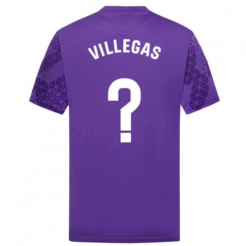 Danxen Femme Sergio Villegas #0 Maillot de Gardien Violet Blanc 2025/26 T-shirt