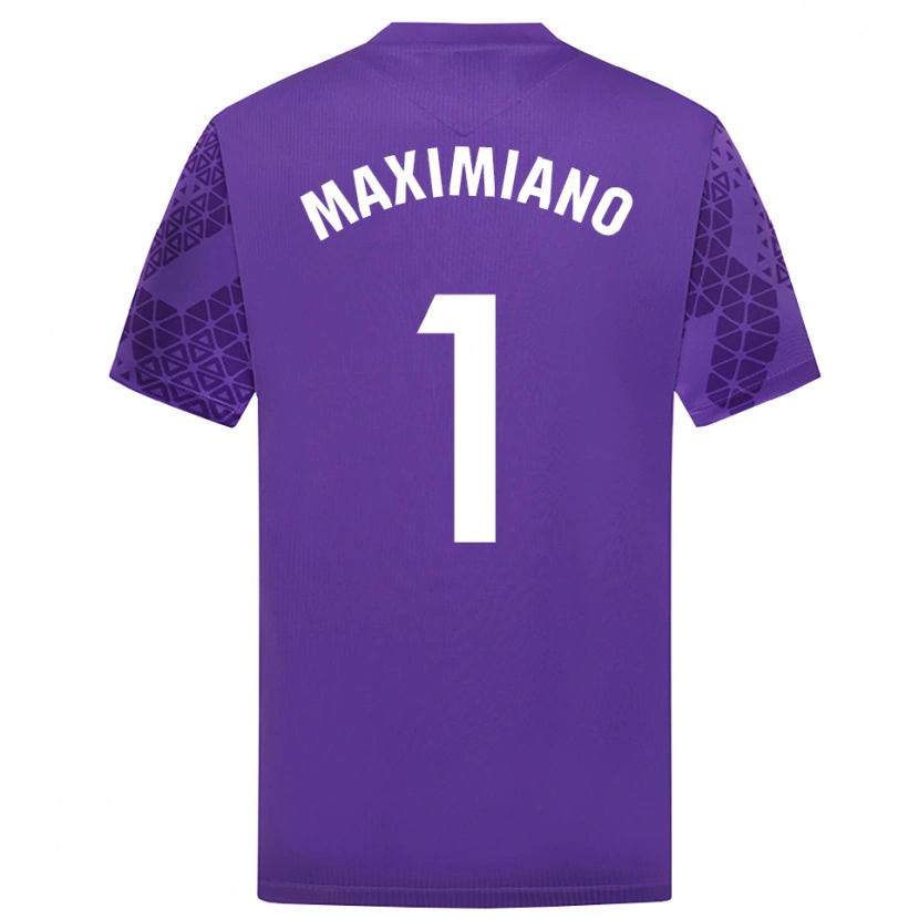 Danxen Femme Luís Maximiano #1 Maillot de Gardien Violet Blanc 2025/26 T-shirt