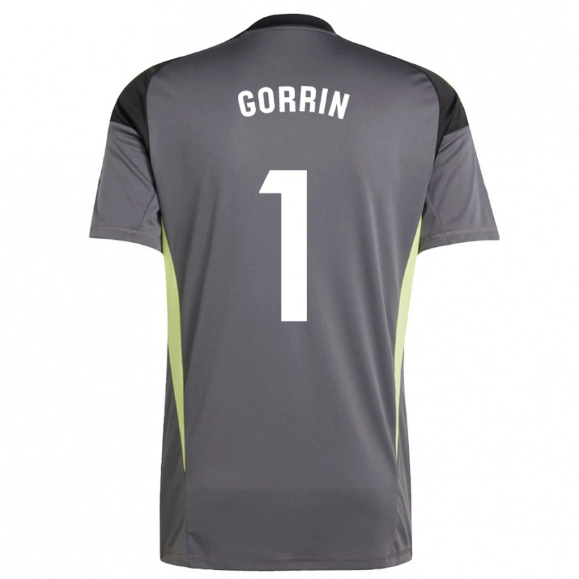Danxen Femme Ale Gorrin #1 Maillot de Gardien Gris Foncé Noir 2025/26 T-shirt