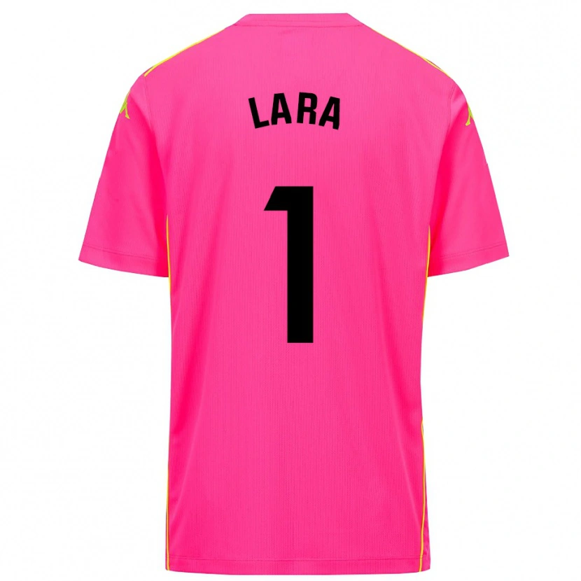 Danxen Femme Lara Lara De Las Heras Coello #1 Maillot de Gardien Rose Foncé Noir 2025/26 T-shirt