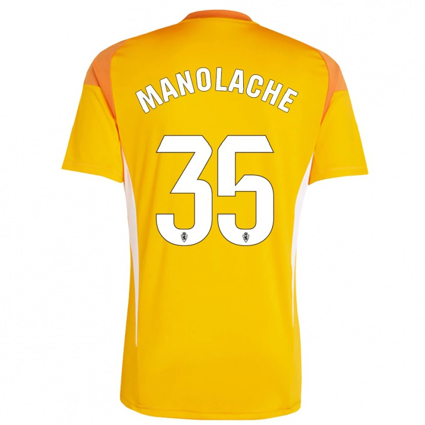 Danxen Femme Marcos Manolache #35 Maillot de Gardien Orange Jaune Foncé 2025/26 T-shirt