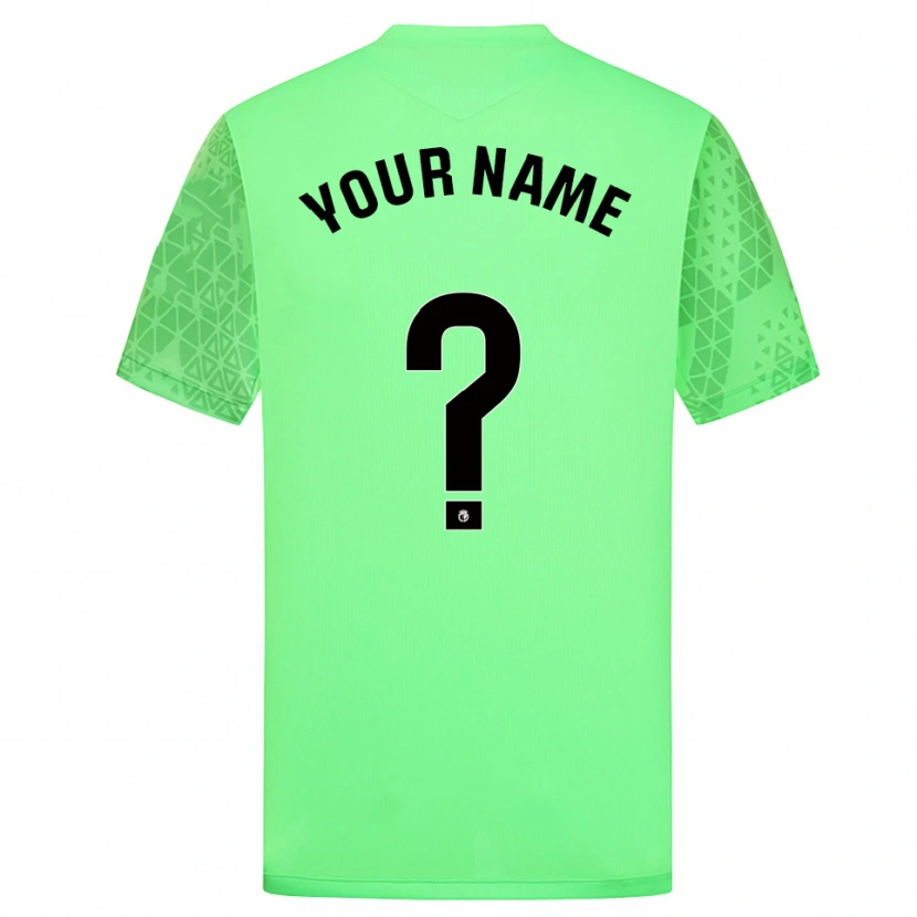 Danxen Femme Burgos CF Maillot de Gardien Vert Printemps Noir 2025/26 T-shirt