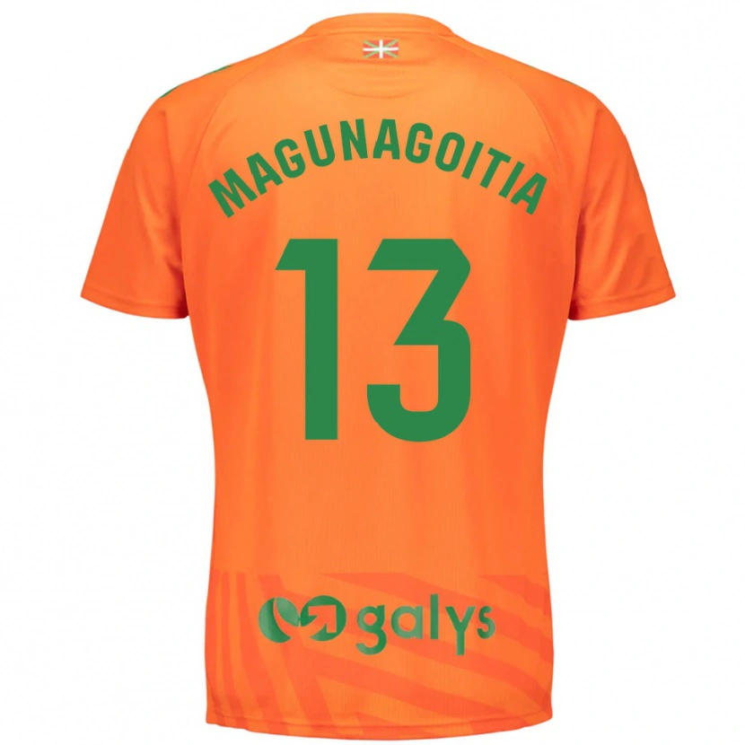 Danxen Femme Jonmi Magunagoitia #13 Maillot de Gardien Orange Vert 2025/26 T-shirt