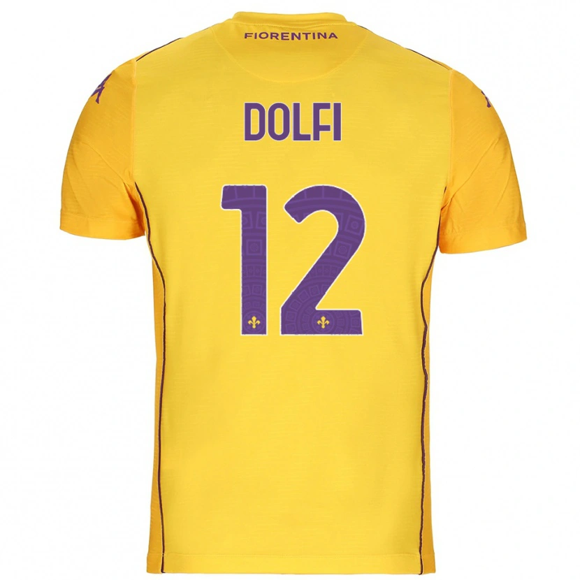 Danxen Femme Brando Dolfi #12 Maillot de Gardien Orange Jaune Violet 2025/26 T-shirt