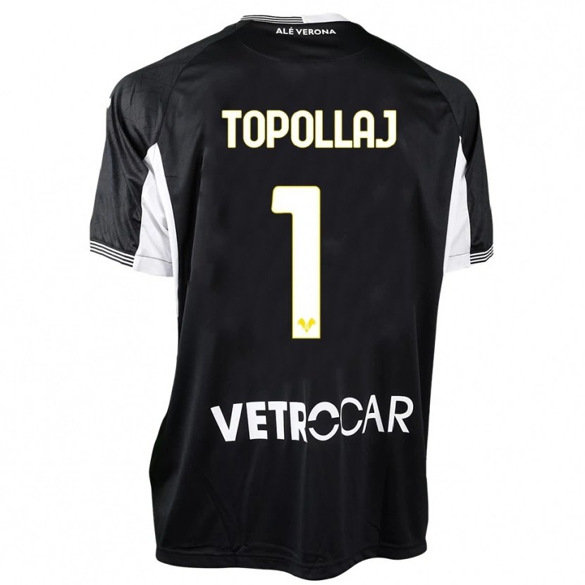 Danxen Femme Mark Topollaj #1 Maillot de Gardien Noir Blanc 2025/26 T-shirt