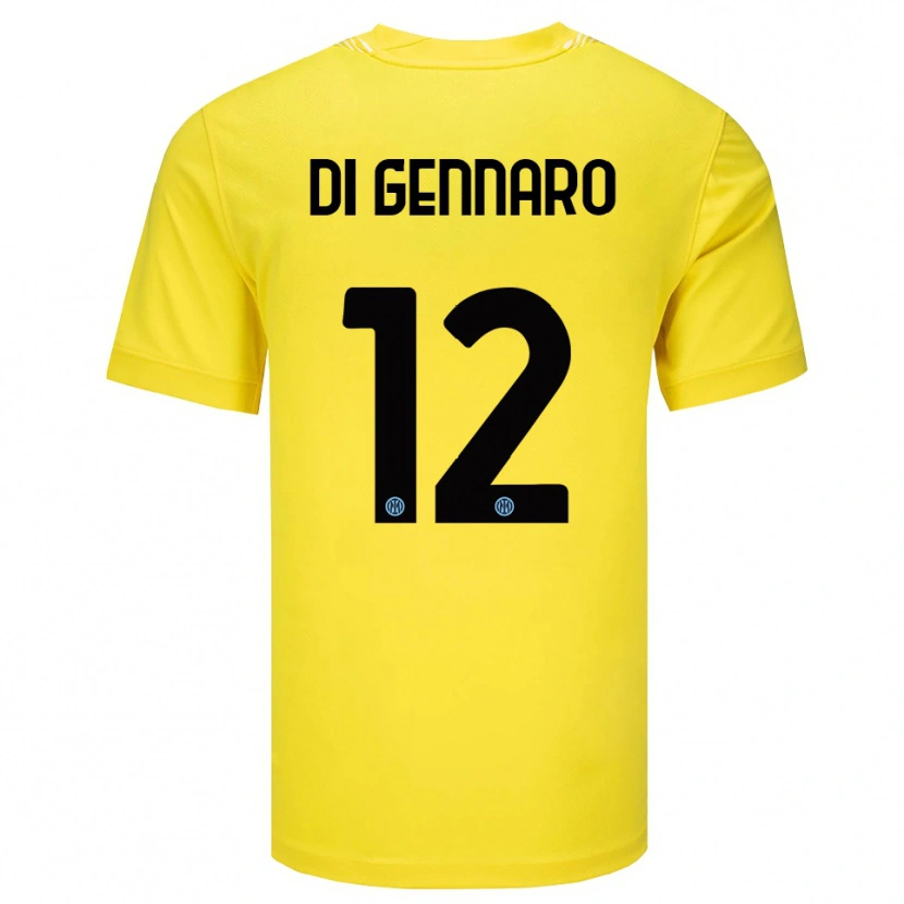 Danxen Femme Raffaele Di Gennaro #12 Maillot de Gardien Jaune Clair Noir 2025/26 T-shirt