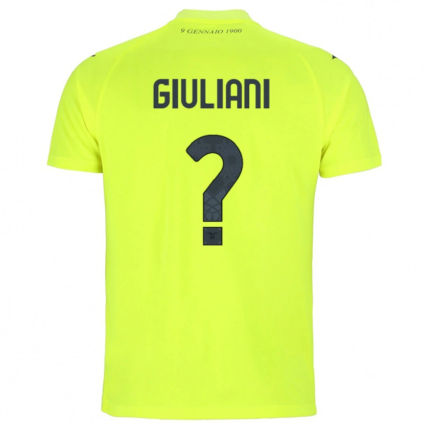 Danxen Femme Alessio Giuliani #0 Maillot de Gardien Vert Fluo 2025/26 T-shirt