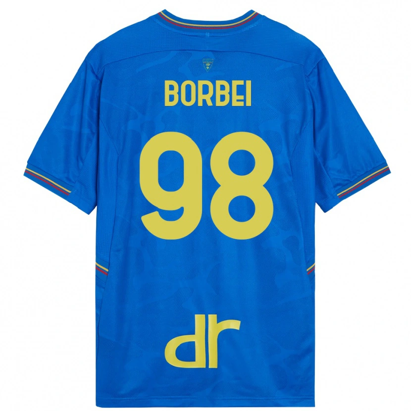 Danxen Femme Alexandru Borbei #98 Maillot de Gardien Bleu Royal Marron 2025/26 T-shirt