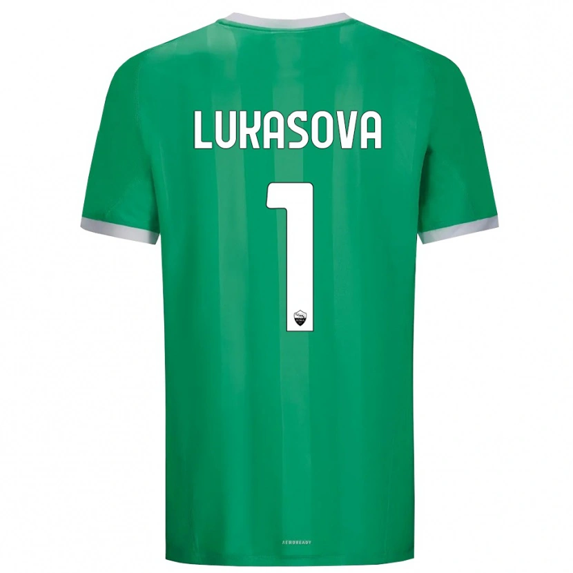 Danxen Femme Olivie Lukášová #1 Maillot de Gardien Vert Blanc 2025/26 T-shirt
