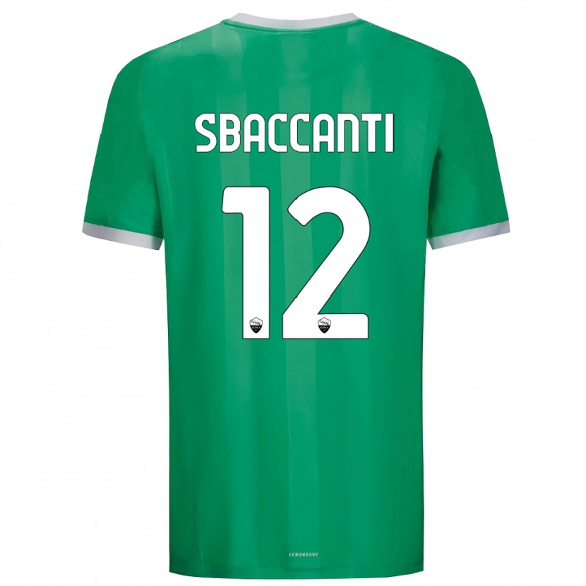 Danxen Femme Christian Sbaccanti #12 Maillot de Gardien Vert Blanc 2025/26 T-shirt