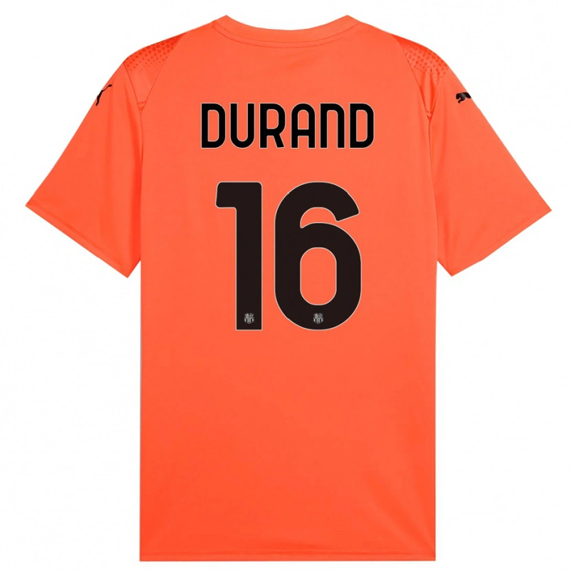 Danxen Femme Solène Durand #16 Maillot de Gardien Orange Noir 2025/26 T-shirt