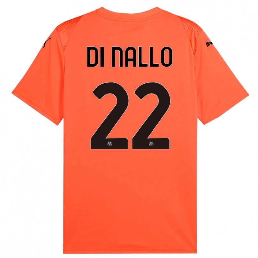 Danxen Femme Erica Di Nallo #22 Maillot de Gardien Orange Noir 2025/26 T-shirt