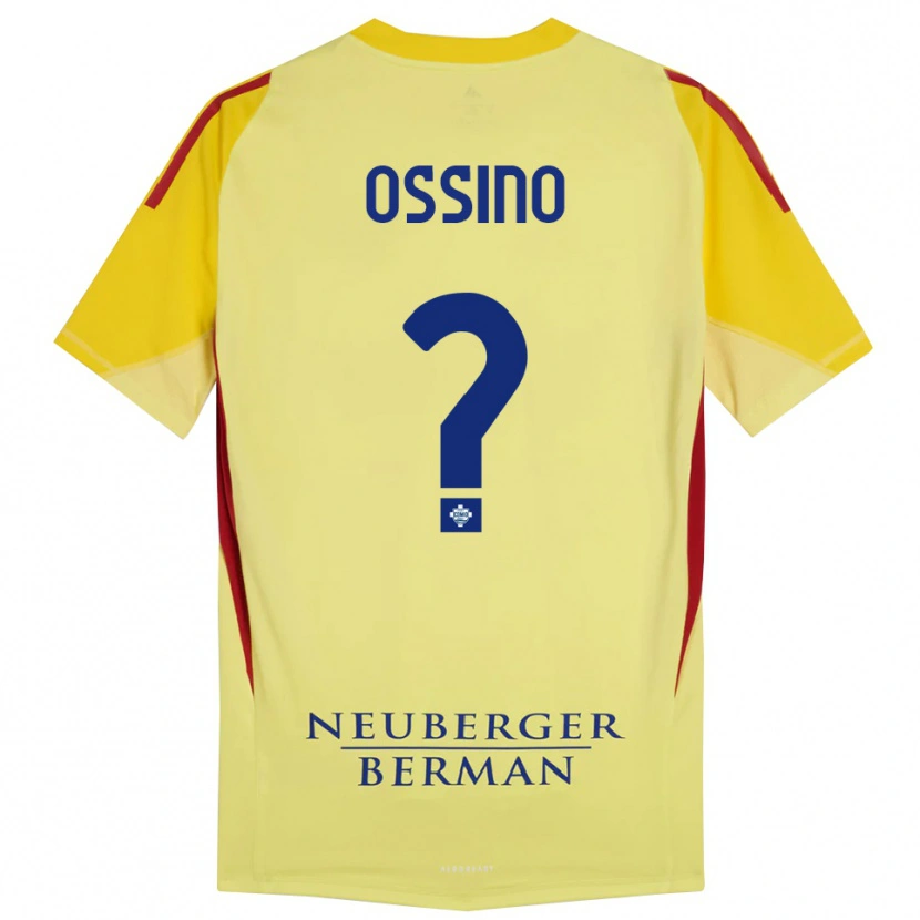 Danxen Femme Daniel Ossino #0 Maillot de Gardien Jaune Clair Noir 2025/26 T-shirt