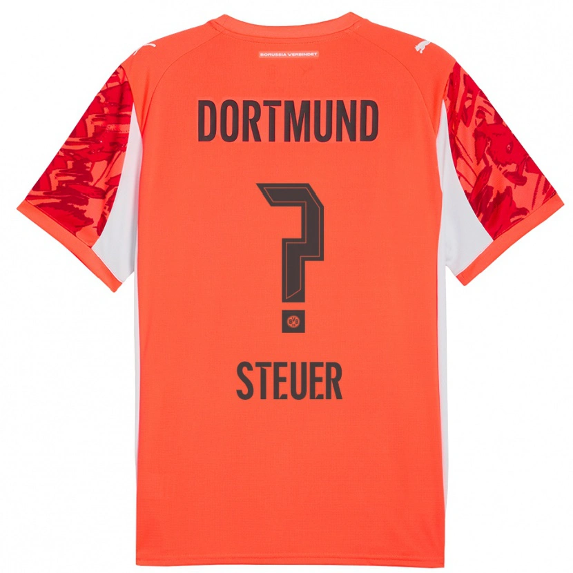 Danxen Femme Etienne Steuer #0 Maillot de Gardien Orange Rouge 2025/26 T-shirt