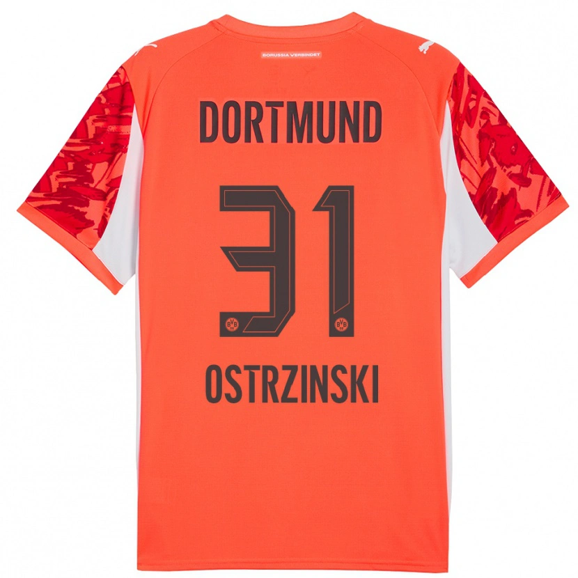 Danxen Femme Silas Ostrzinski #31 Maillot de Gardien Orange Rouge 2025/26 T-shirt