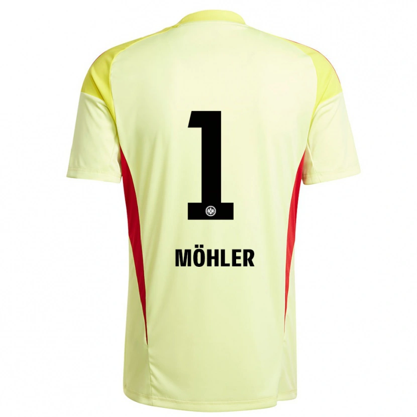 Danxen Femme Emil Möhler #1 Maillot de Gardien Jaune Clair Noir 2025/26 T-shirt