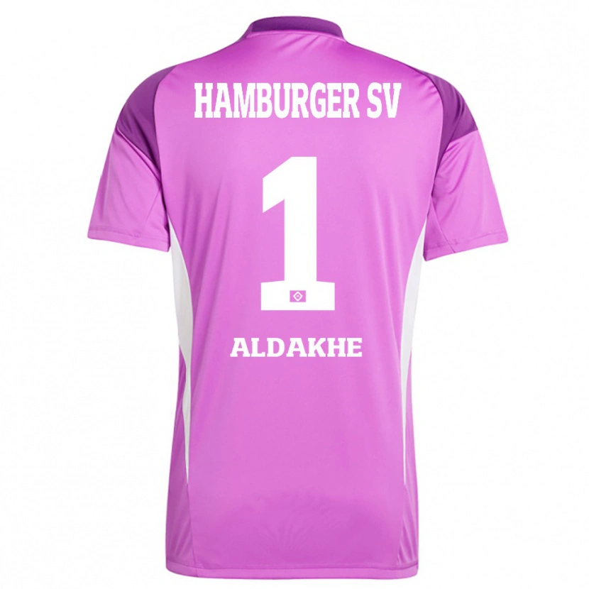 Danxen Femme Ather Aldakhe #1 Maillot de Gardien Blanc Lilas Violet 2025/26 T-shirt