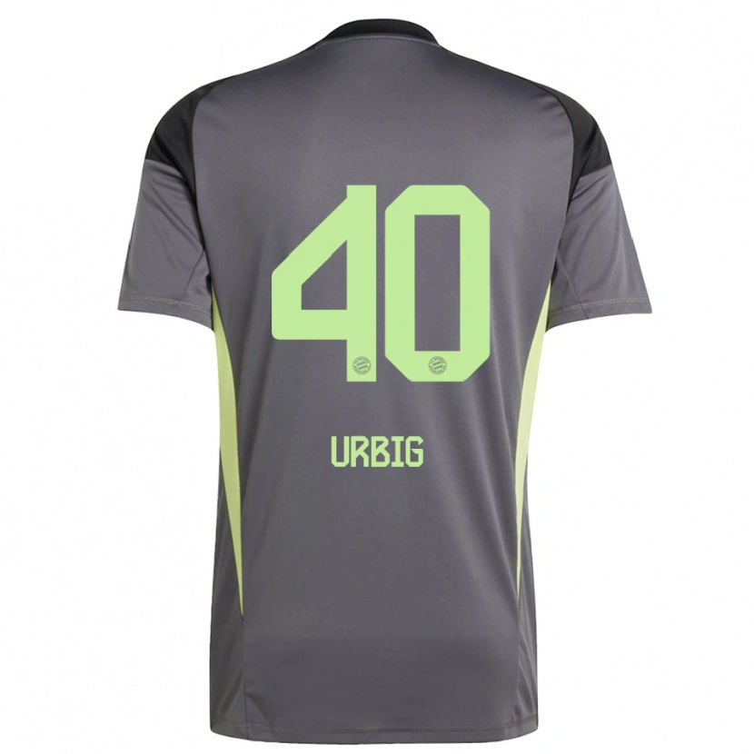 Danxen Femme Jonas Urbig #40 Maillot de Gardien Jaune Vert Noir 2025/26 T-shirt