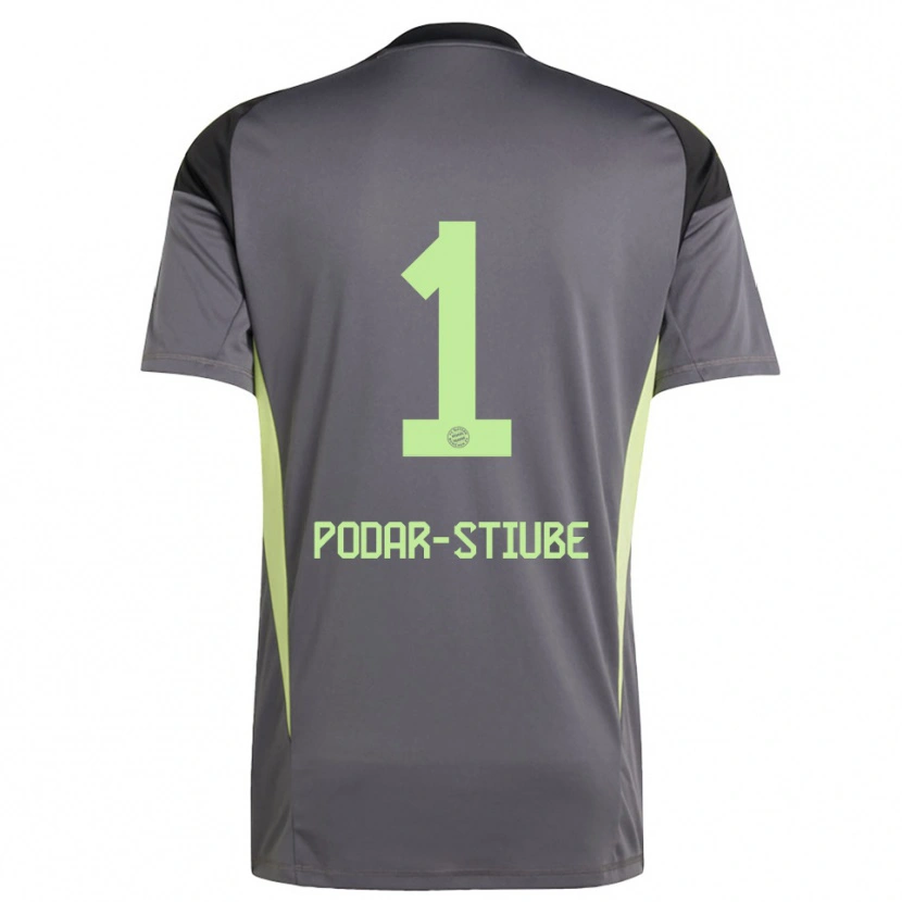 Danxen Femme David Podar-Stiube #1 Maillot de Gardien Jaune Vert Noir 2025/26 T-shirt