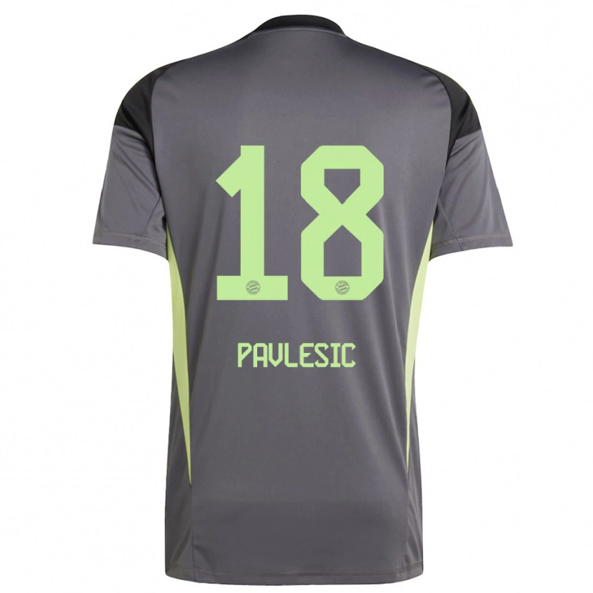 Danxen Femme Anthony Pavlesic #18 Maillot de Gardien Jaune Vert Noir 2025/26 T-shirt