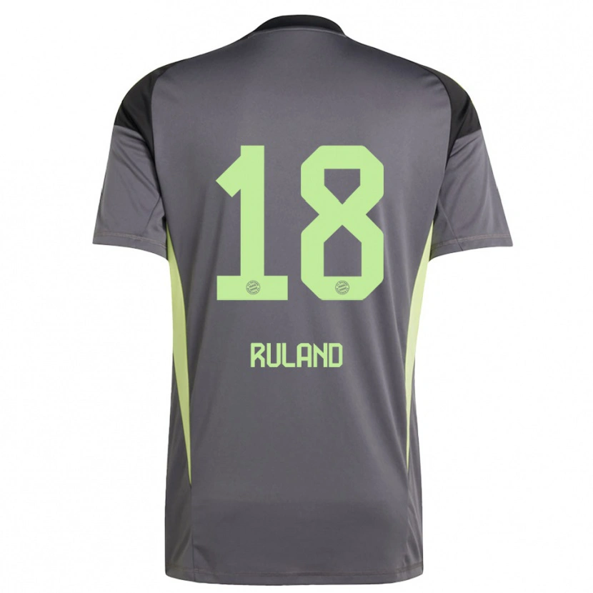 Danxen Femme Leonard Ruland #18 Maillot de Gardien Jaune Vert Noir 2025/26 T-shirt