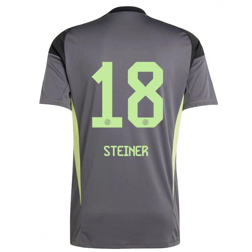 Danxen Femme Michael Steiner #18 Maillot de Gardien Jaune Vert Noir 2025/26 T-shirt