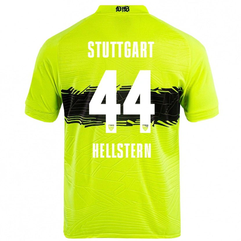 Danxen Femme Florian Hellstern #44 Maillot de Gardien Vert Jaune Noir 2025/26 T-shirt