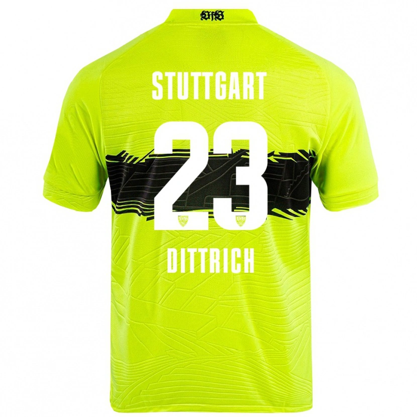 Danxen Femme Robin Dittrich #23 Maillot de Gardien Vert Jaune Noir 2025/26 T-shirt