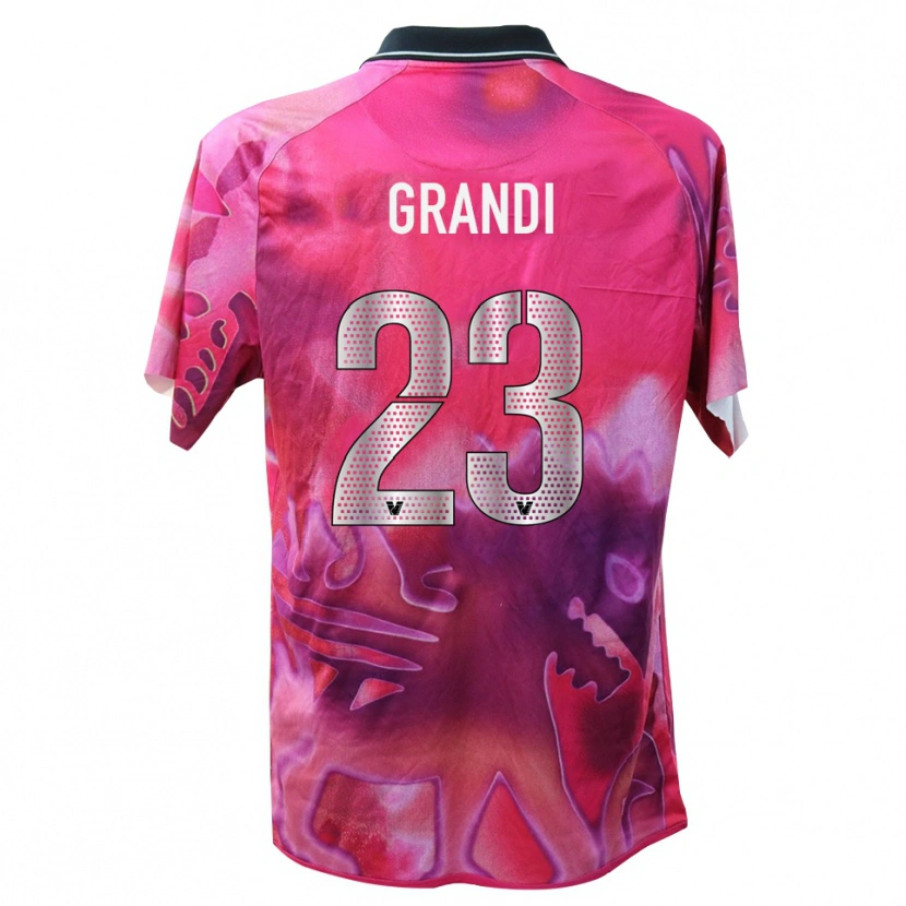 Danxen Femme Matteo Grandi #23 Maillot de Gardien Rose Vif 2025/26 T-shirt