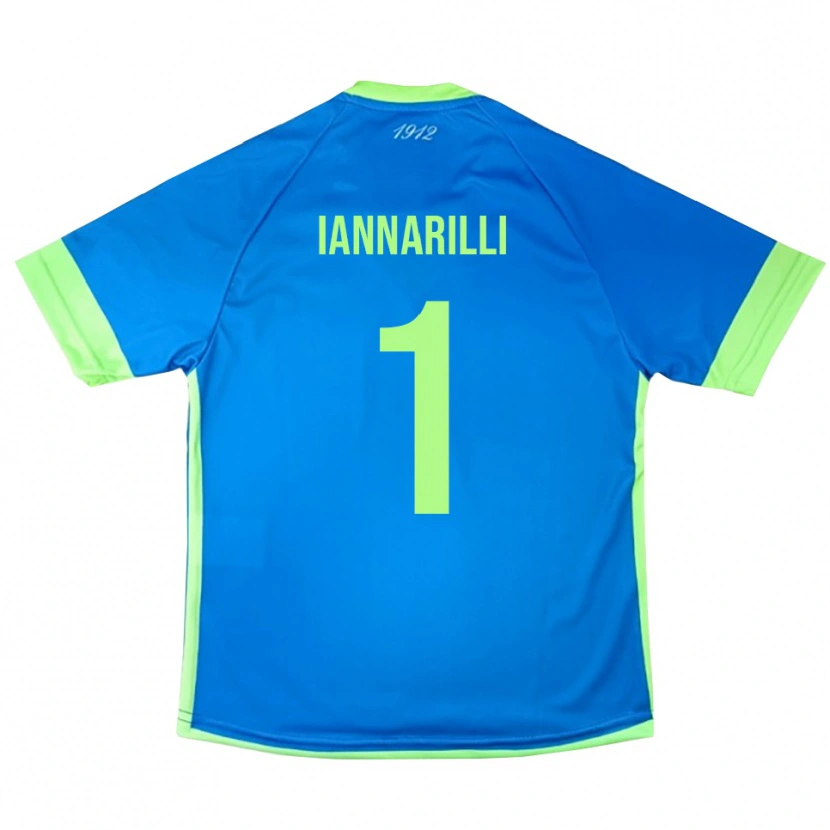 Danxen Femme Antony Iannarilli #1 Maillot de Gardien Bleu Vert Jaune 2025/26 T-shirt